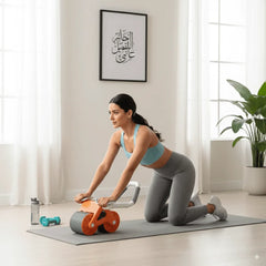 Original AbdomiFirm Pro: Smart Ab Roller with Support Pad and Timer